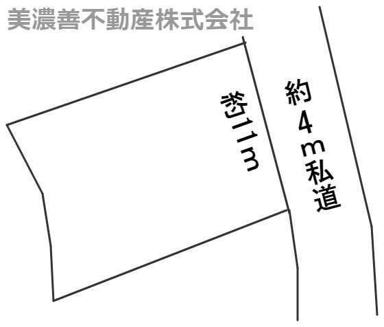 ５７０４２　岐阜市岩田坂土地の区画図