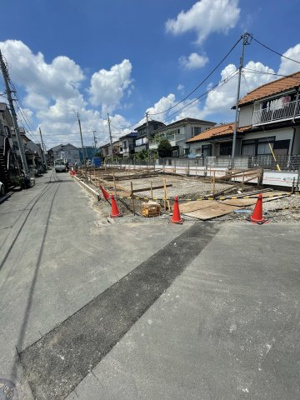 【前面道路含む現地写真】 | 府中市天神町2丁目新築戸建て5棟　４号棟