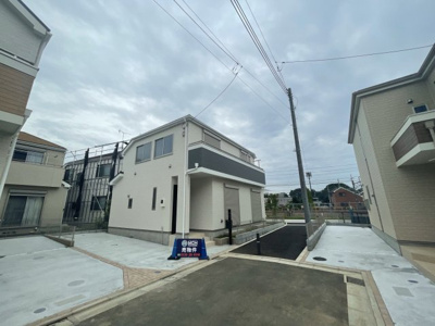 【前面道路含む現地写真】 | 仲介手数料無料　府中市矢崎町3丁目新築戸建て6棟　C号棟