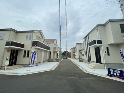 【外観】 | 仲介手数料無料　府中市矢崎町3丁目新築戸建て6棟　E号棟 | 分譲地全景
