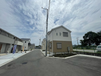 【前面道路含む現地写真】 | 仲介手数料無料　府中市矢崎町5丁目新築戸建て17棟現場１７号棟