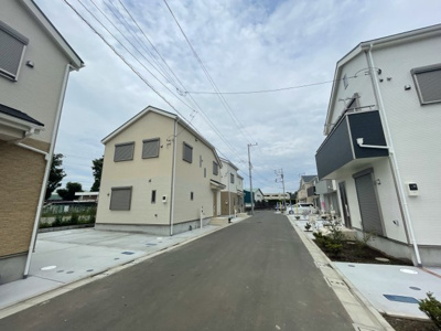【前面道路含む現地写真】 | 仲介手数料無料　府中市矢崎町5丁目新築戸建て17棟現場１６号棟