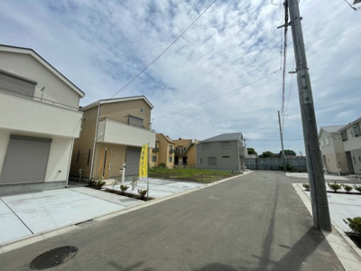 【前面道路含む現地写真】 | 仲介手数料無料　府中市矢崎町5丁目新築戸建て17棟現場９号棟