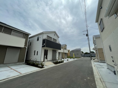 【前面道路含む現地写真】 | 府中市矢崎町5丁目新築戸建て17棟現場７号棟