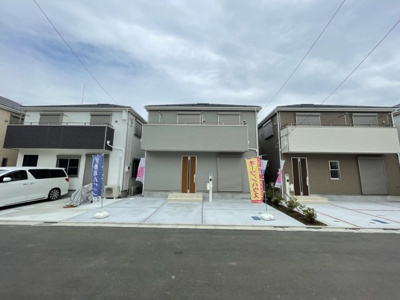 【前面道路含む現地写真】 | 仲介手数料無料　府中市矢崎町5丁目新築戸建て17棟現場５号棟