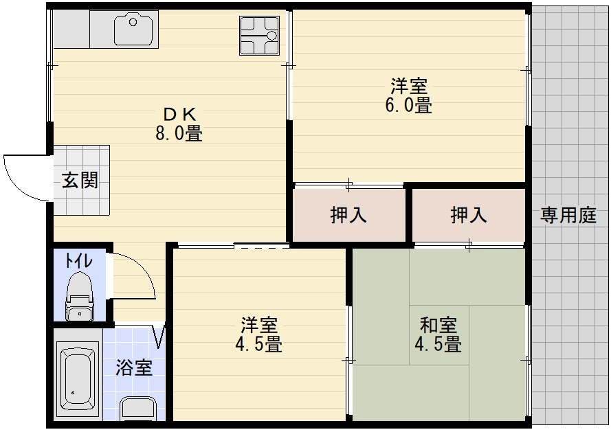 エスト北木の本の間取り
