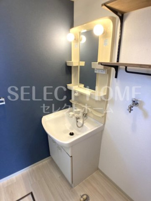 【独立洗面台】 | ベルパーク丸山D棟 | 独立洗面台あり、毎朝おしゃれに忙しい女性の方におすすめです
