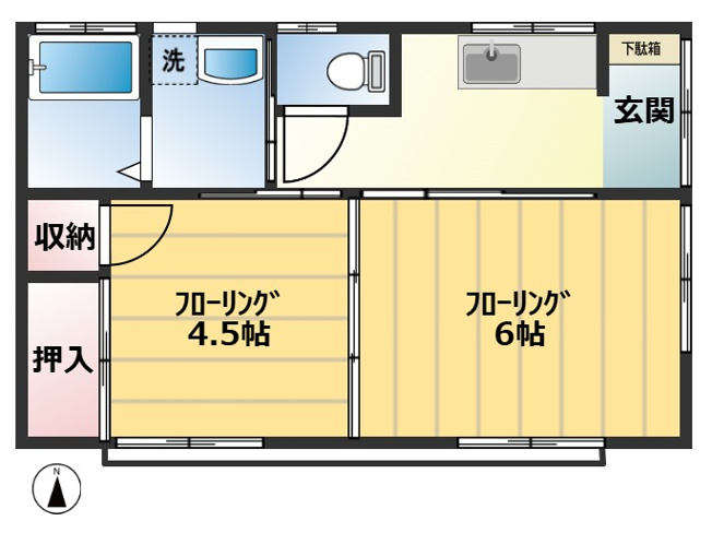 【間取り】 | 瀬川貸家　北号