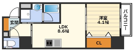 アザレア梅田の間取り