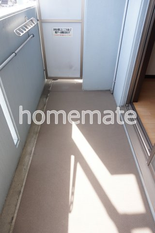 熊本市南区田井島１丁目の賃貸マンションのバルコニー