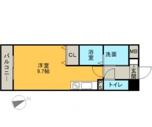 熊本市南区田井島１丁目の賃貸マンションの間取り