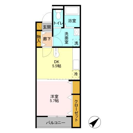 【間取り】 | クレール・シャンブル