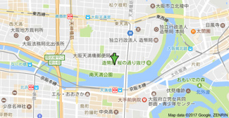 【地図】 | プレサンス天満橋アンジェ