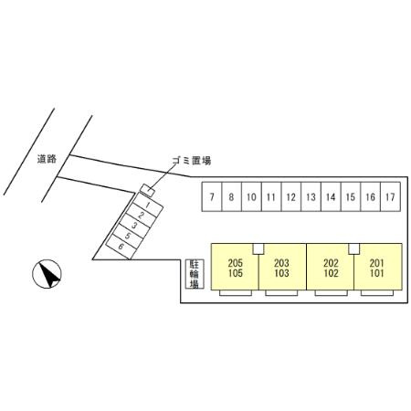 コンフォート松本の区画図