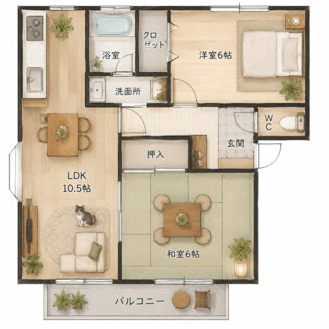【間取り】 | フラワーハイツ