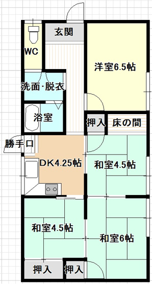 【間取り】 | 岡村貸家