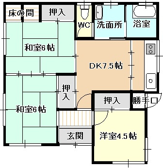 【間取り】 | 是永貸家