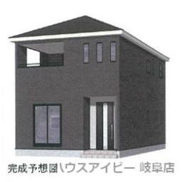 【外観パース】 | 岐阜市南鶉　新築建売限定1邸　お車スペース4台可能！広めのインナーバルコニーのあるお家！テレワーク部屋あり