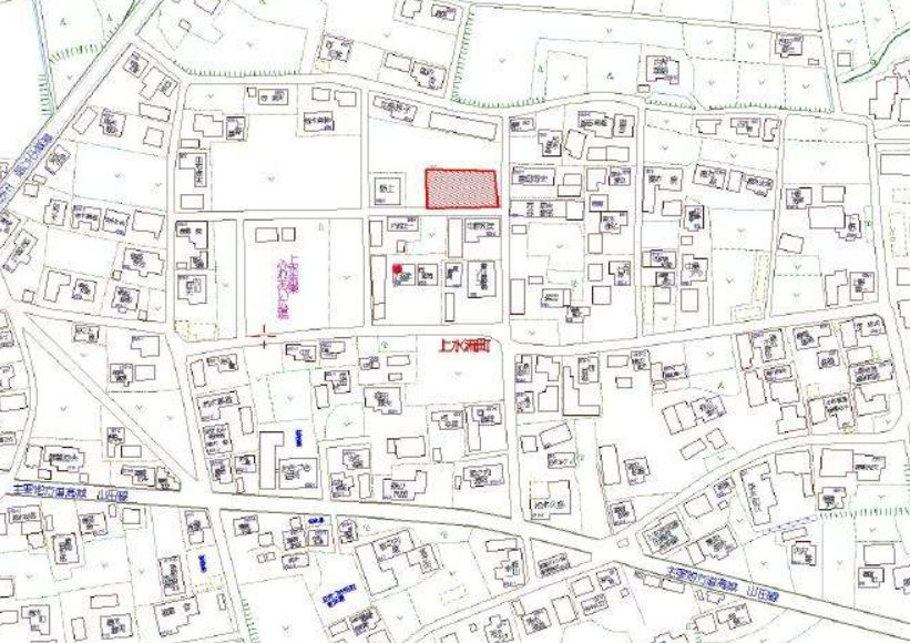 都城市上水流町の売地の土地図