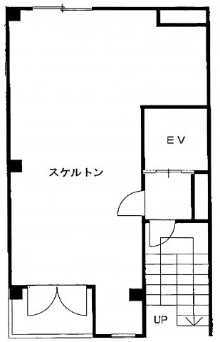 千代田区神田松永町の店舗事務所の間取り