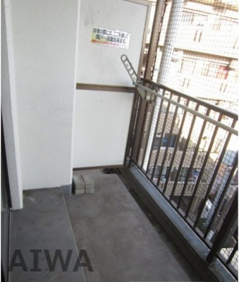 【バルコニー】 | 水前寺北スカイマンション | お洗濯にも便利なバルコニー付き