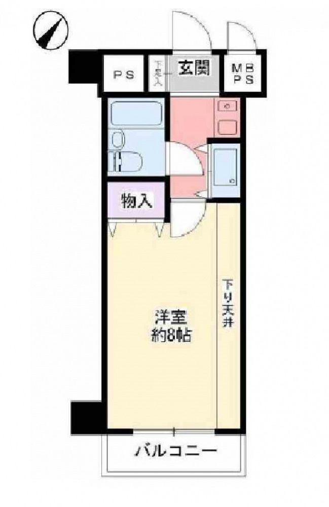 ライオンズプラザオータニ神戸の間取り|月額賃料45,000円で賃貸中です