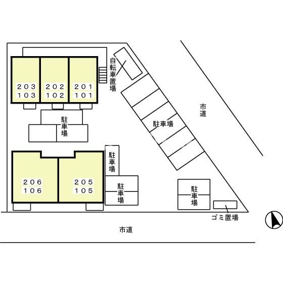 メルシー寿・幸 Ｃ・Ｄ Ｄの区画図