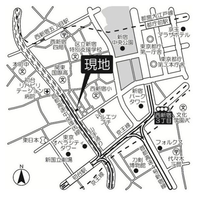 【地図】 | ウィスタリアマンション西新宿