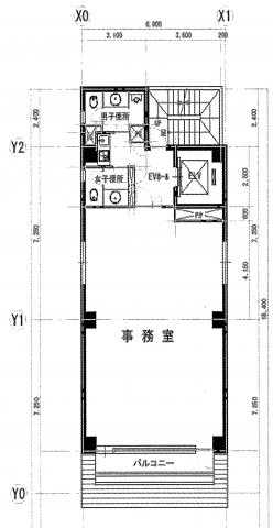 千代田区神田美土代町の事務所の間取り