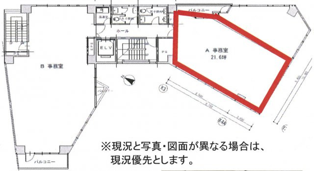 千代田区神田須田町１丁目の事務所の間取り
