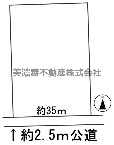 ５７０７０　岐阜市城田寺土地の区画図
