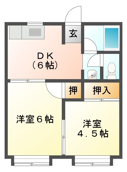 潮見が丘ハイツの間取り