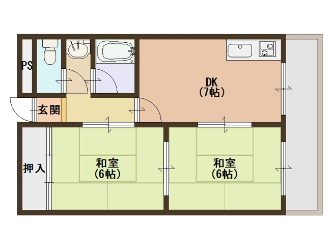 【間取り】 | メゾン南加賀屋