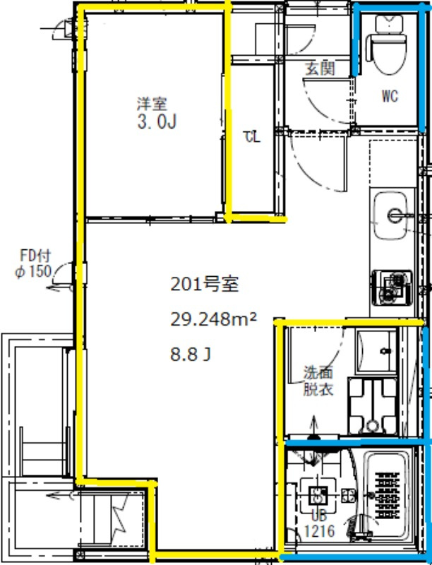 ＧｒａｎｄｔｉｃＰｒｅｍｉｏ熊大前の間取り