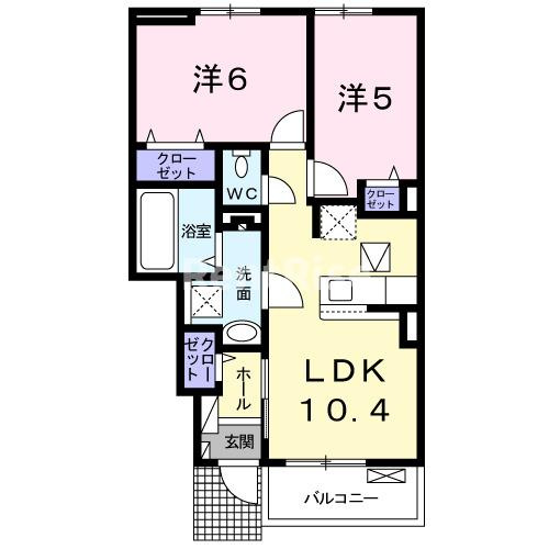 アンジュ ハウス Ⅱの間取り