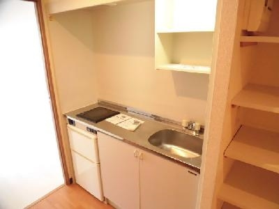 ディクティ三条のキッチン|電気1口キッチン