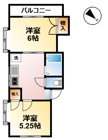 フルハウスNO6の間取り