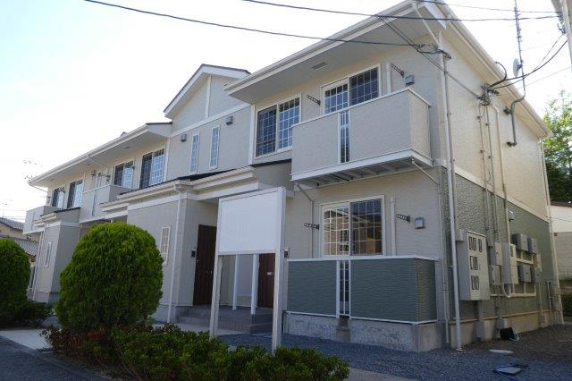 倉敷市真備町箭田のアパートの外観