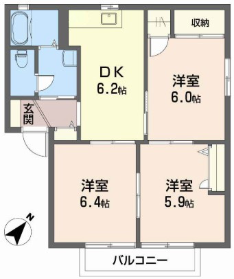 【間取り】 | フォレスト北日吉 C棟