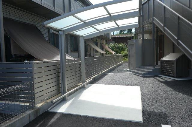 倉敷市藤戸町天城のアパートのその他共用部分|自転車置き場
