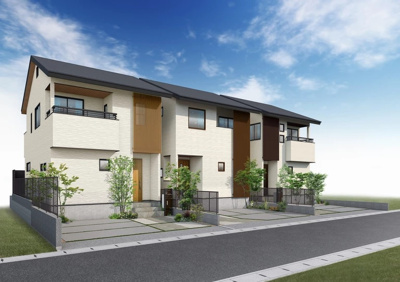 【外観パース】 | 松ヶ崎海尻町　新築戸建2号地【全３区画　最終１邸】