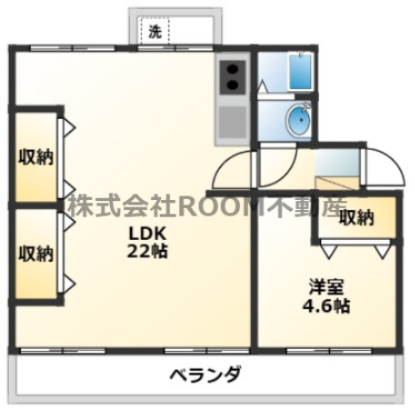 野﨑マンションの間取り