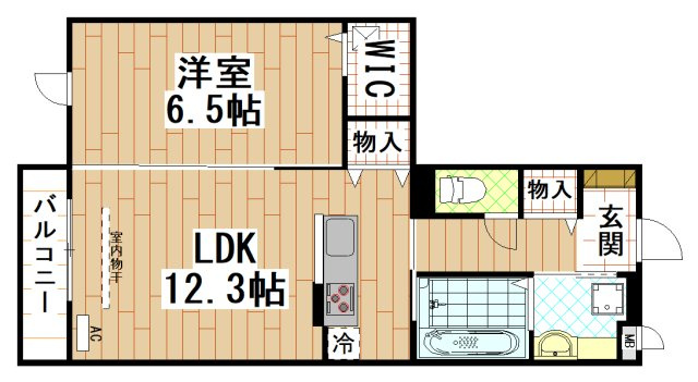 サンハイツ俊徳の間取り
