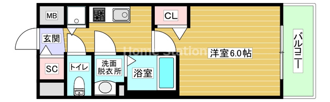 【間取り】 | プレサンス塚本駅前