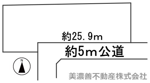 ５６９４４　山県市梅原土地の区画図