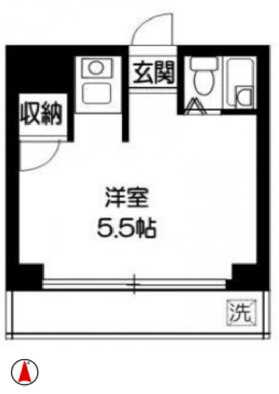 【間取り】 | サンピア月見台 | 同物件・別部屋画像【左右反転】