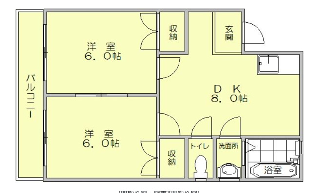 【間取り】 | ラックビレッジF棟