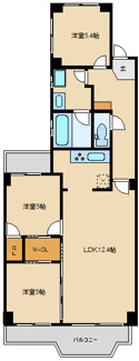 【間取り】 | ヒルトップ宮崎台 | 間取り図　