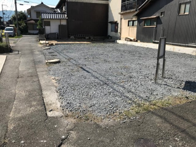 【前面道路含む現地写真】 | 大津市本堅田1丁目16-4,16-5　売土地