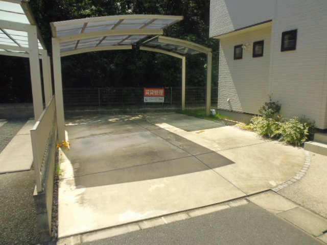 倉敷市羽島の一戸建ての駐車場